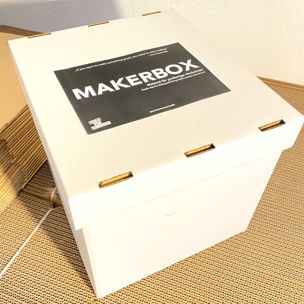 MAKERBOX – Design Thinking, Workshop- und Prototypingmaterial für 2 Teams